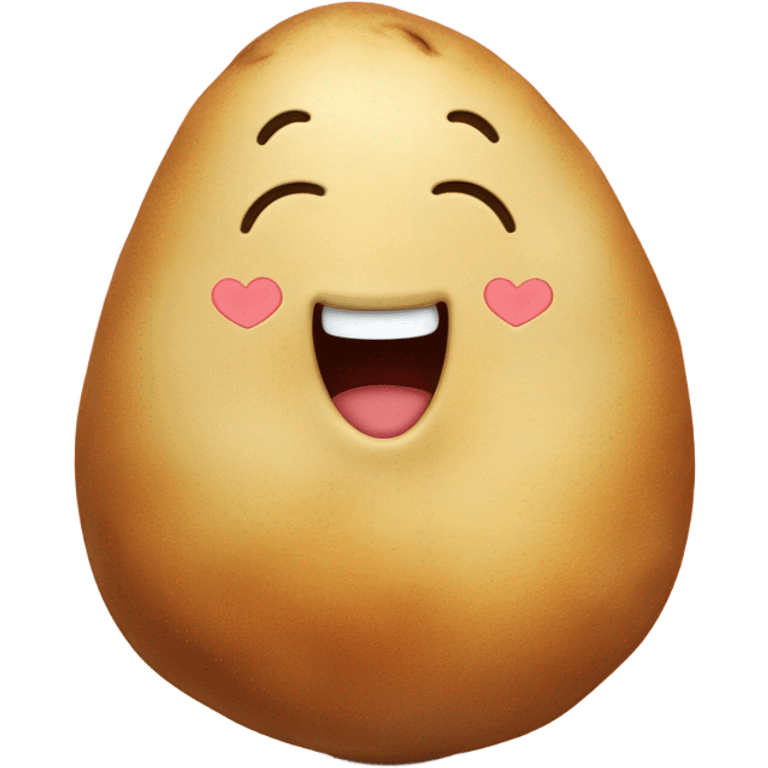 Potato in love emoji