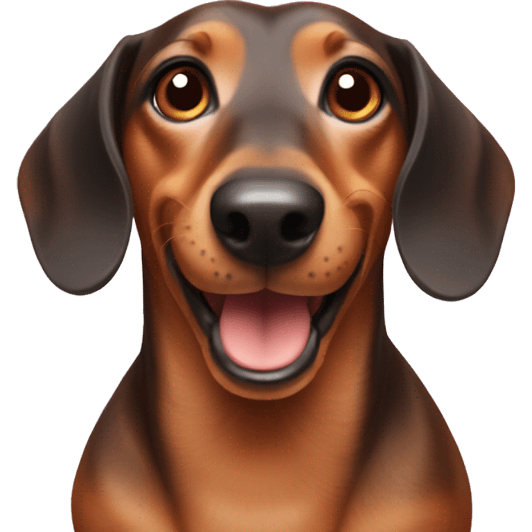 Dachshund with energy can emoji