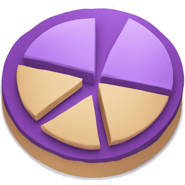 purple pie chart emoji