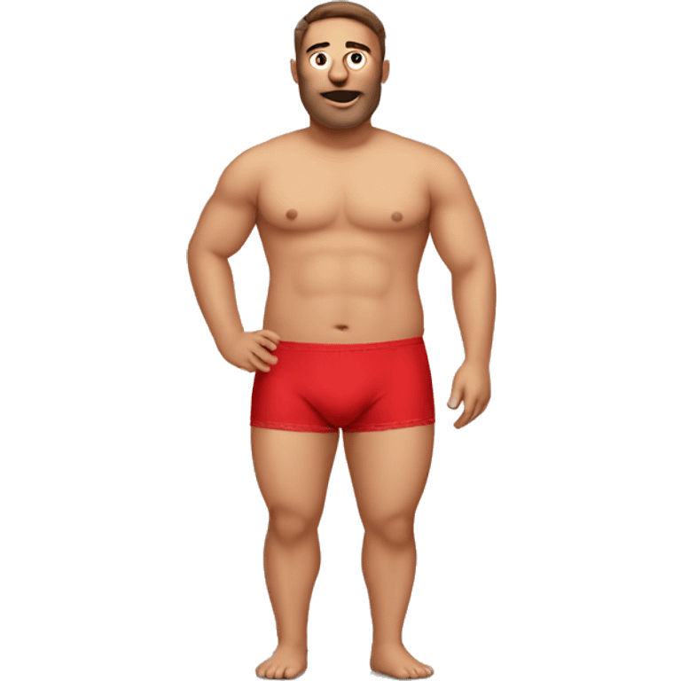 a man in red undies emoji