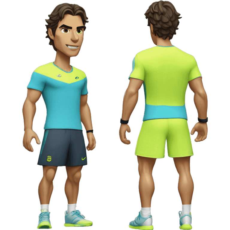 Rafa Nadal con camiseta wico emoji