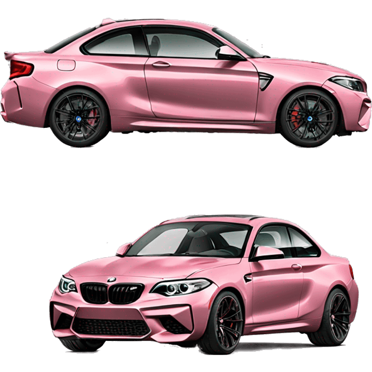 BMW m2 compétition rose emoji