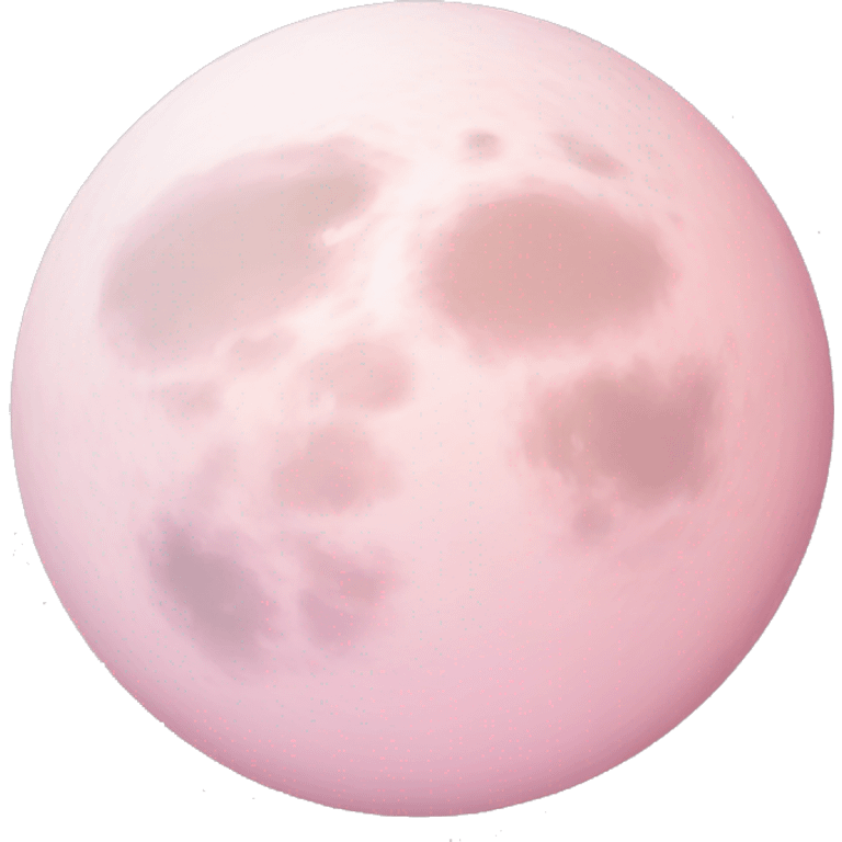 pastel pink moon emoji