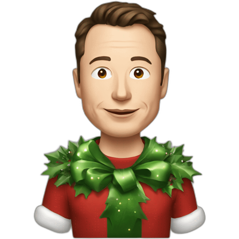 christmas elon musk emoji