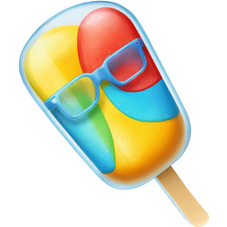 Ice lolly it glasses emoji