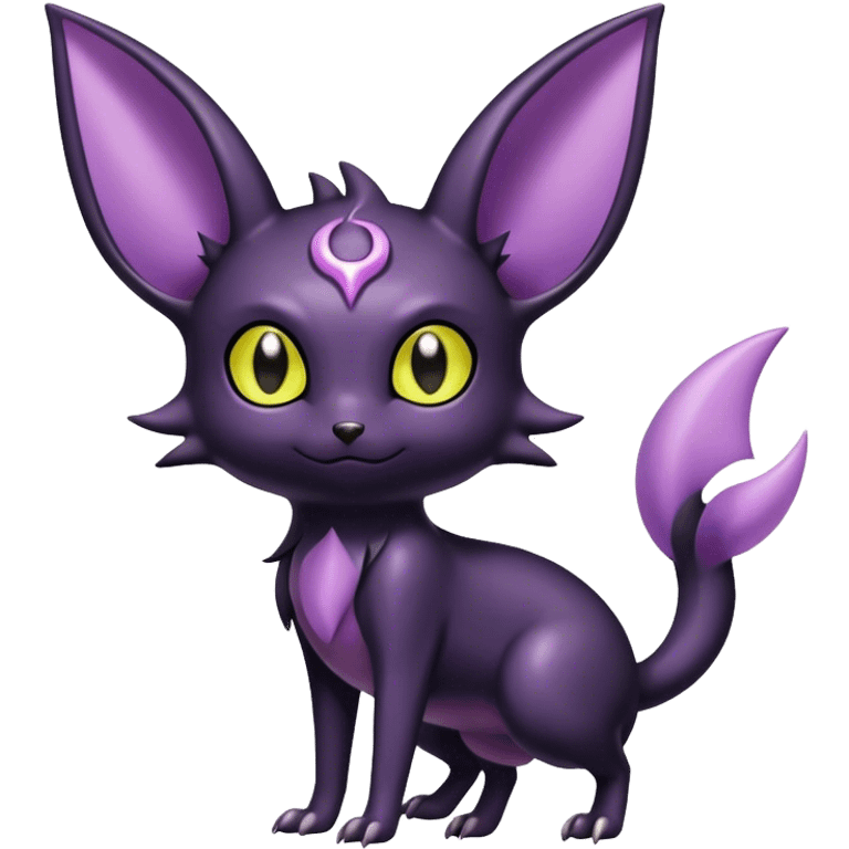 Shiny Dark Noibat-Espeon-Umbreon-Nidorino-fusion-hybrid full body emoji