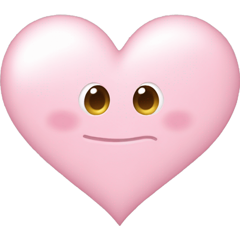 Light pink heart emoji