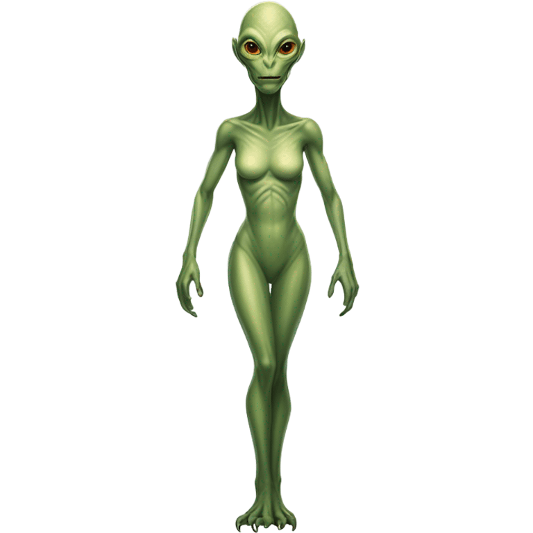 a reptilian alien woman full body emoji