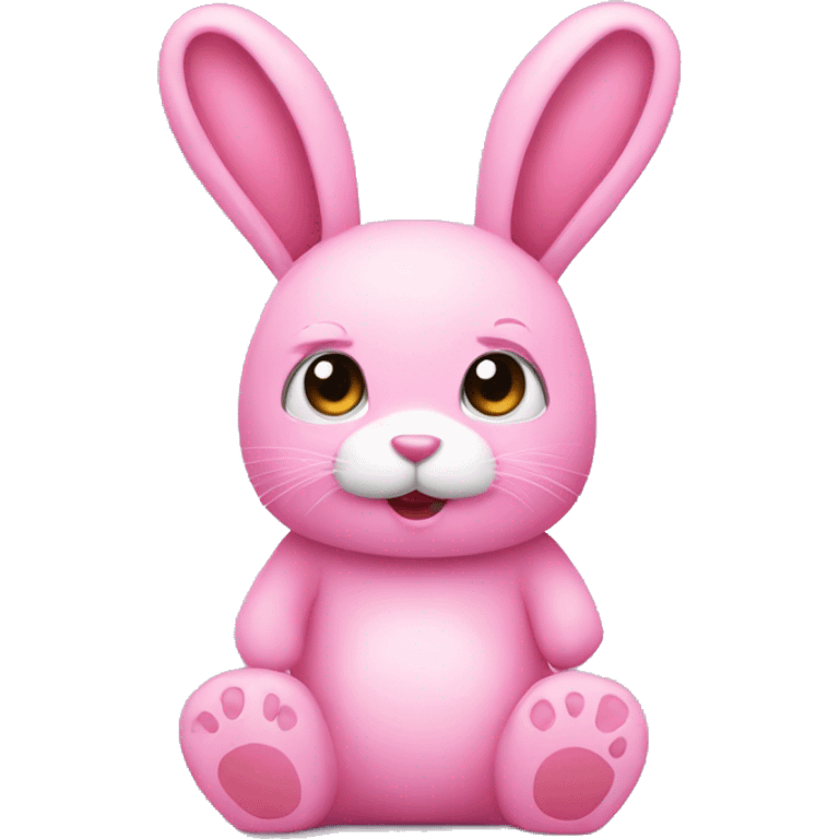 Pink bunny teddy  emoji