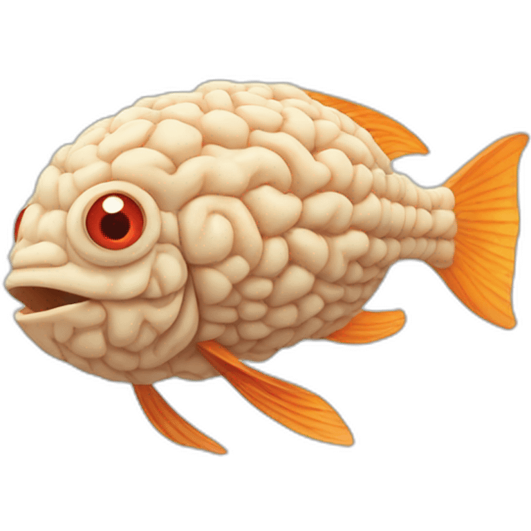 Fish brain emoji