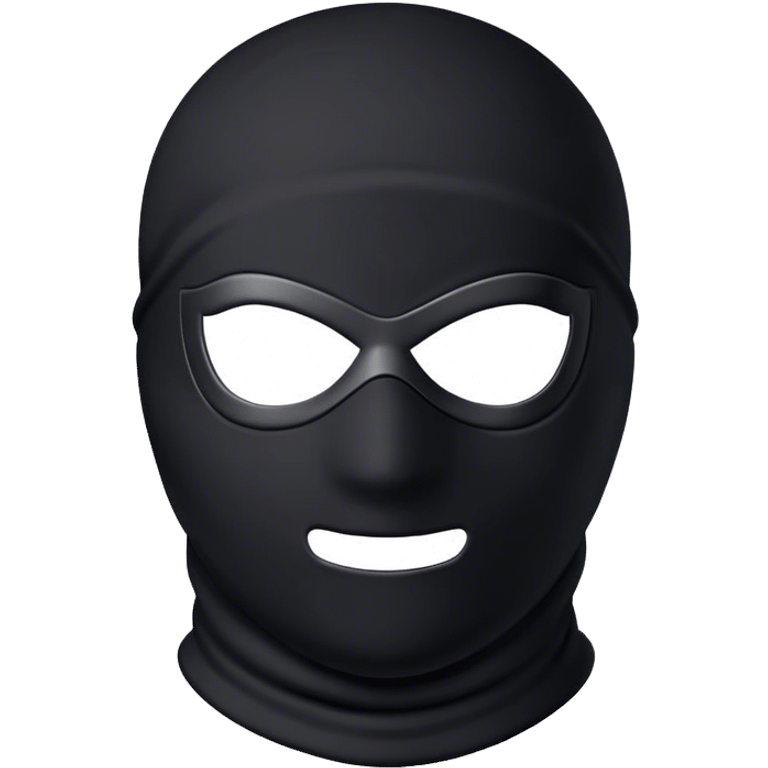 Ski mask no face emoji