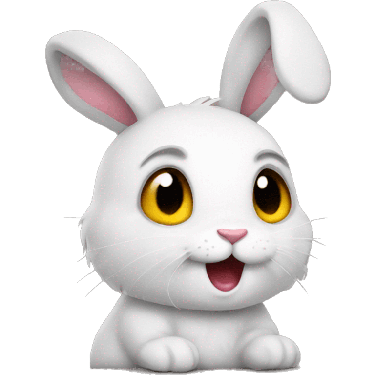 Cute mad bunny  emoji