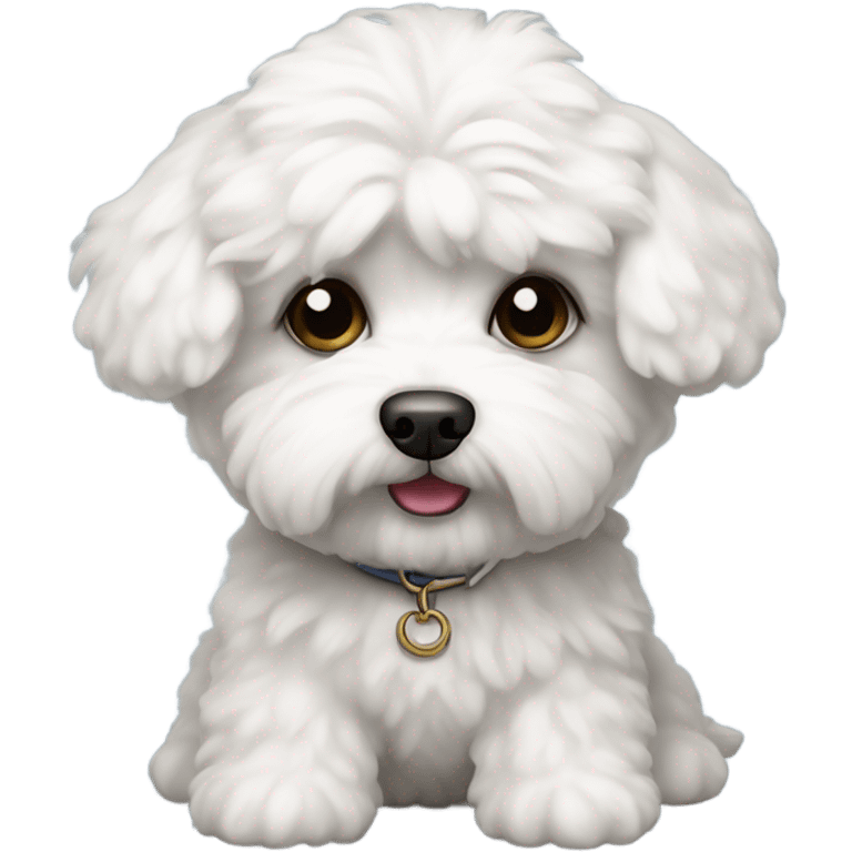 bichon maltese mini toy emoji