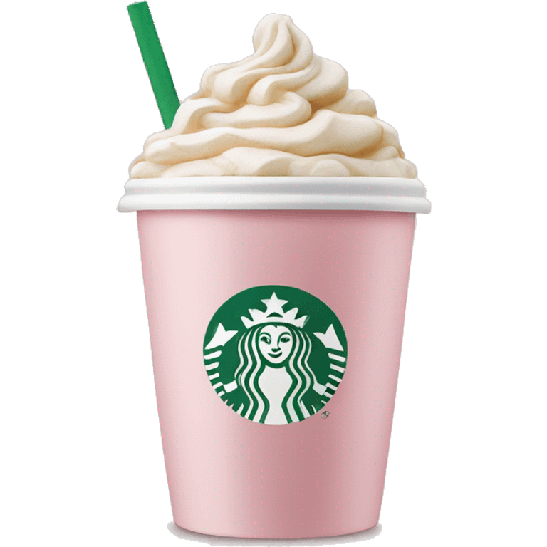 Light pink coffee Starbucks  emoji