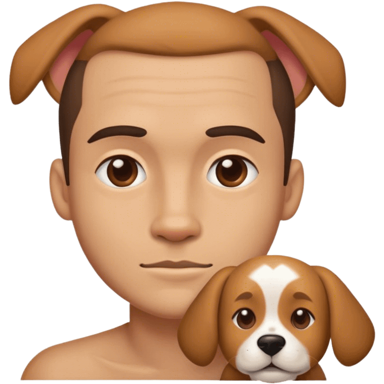 replace a man’s face with a dogs face  emoji