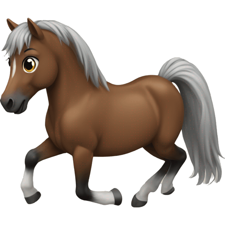 Poney qui saute emoji