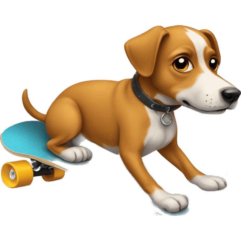 Dog on a skateboard  emoji