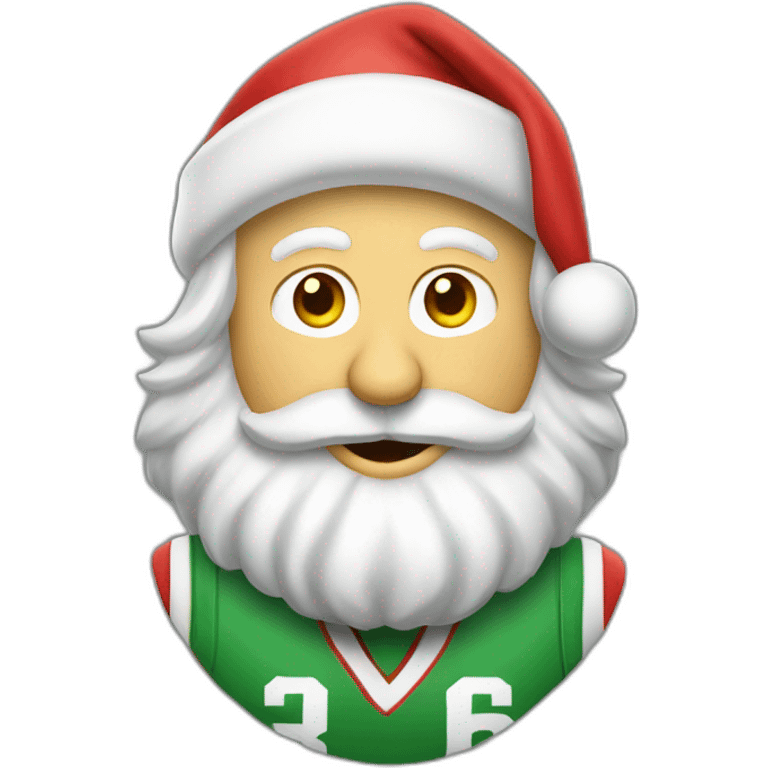 Larry Bird as Santa emoji