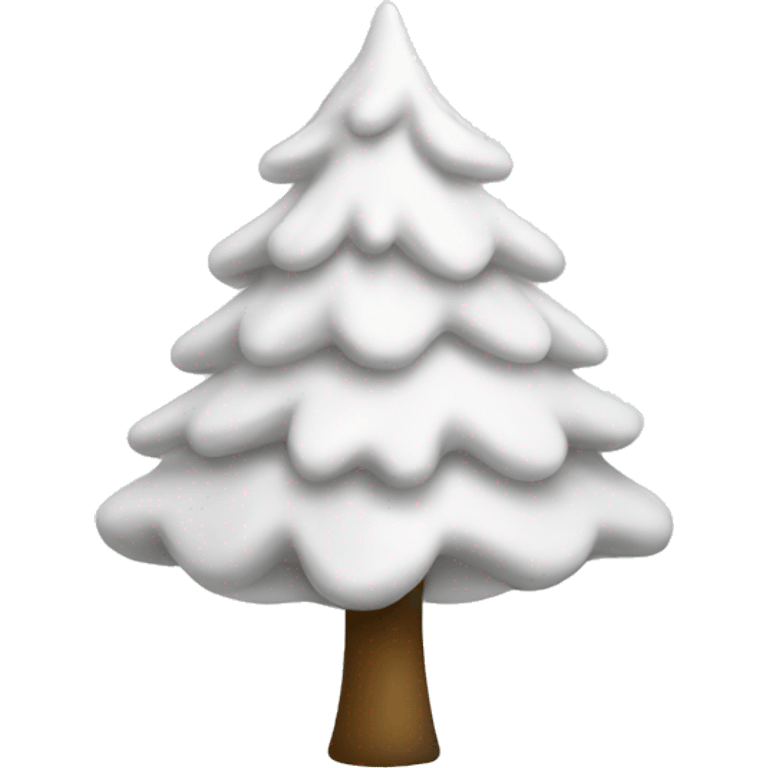 Christmas white tree emoji