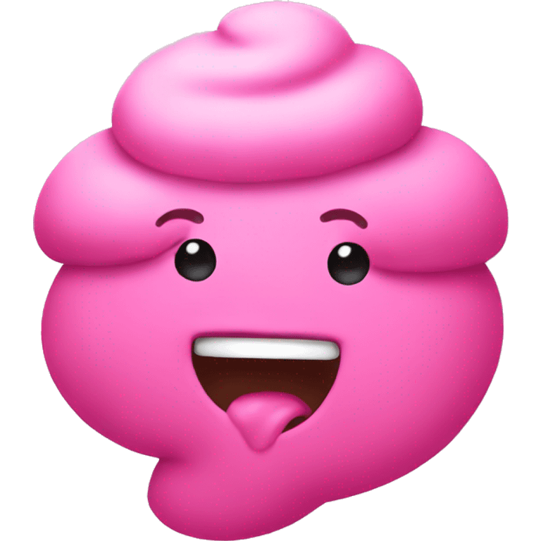 Pink poop emoji  emoji