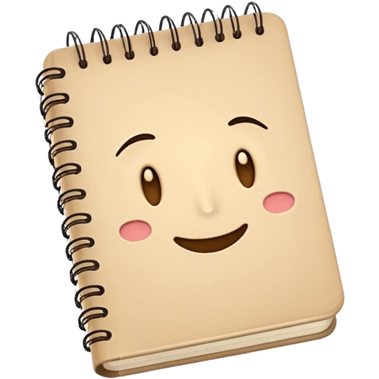 Beige notebook emoji