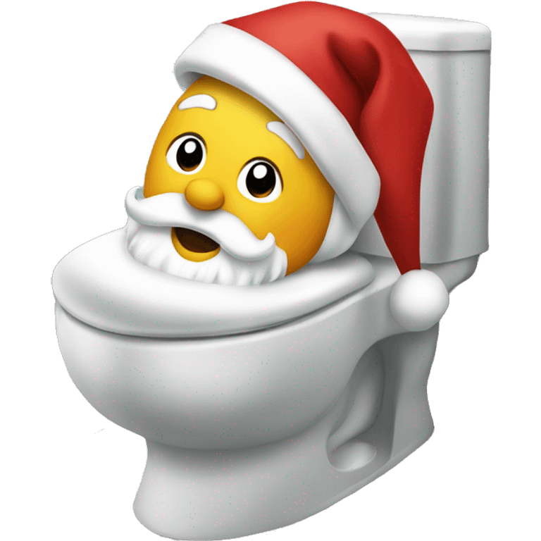 Santa on the toilet  emoji