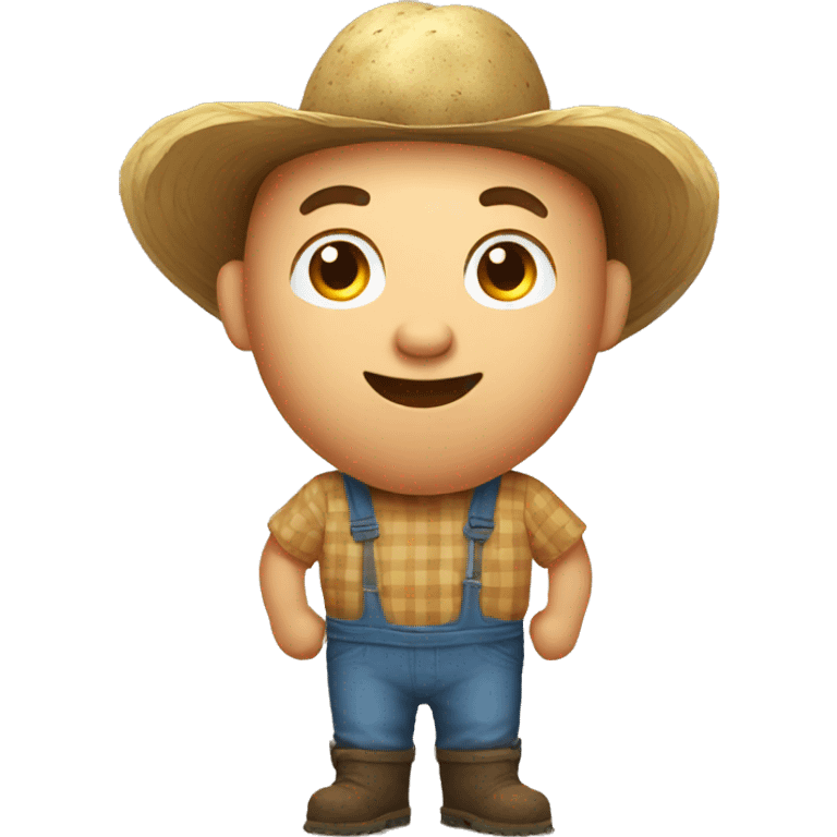 pregnant male potato farmer emoji