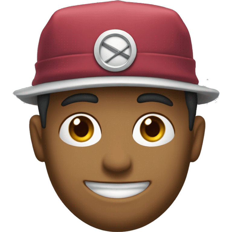 Calamar avec une casquette à l’envers  emoji