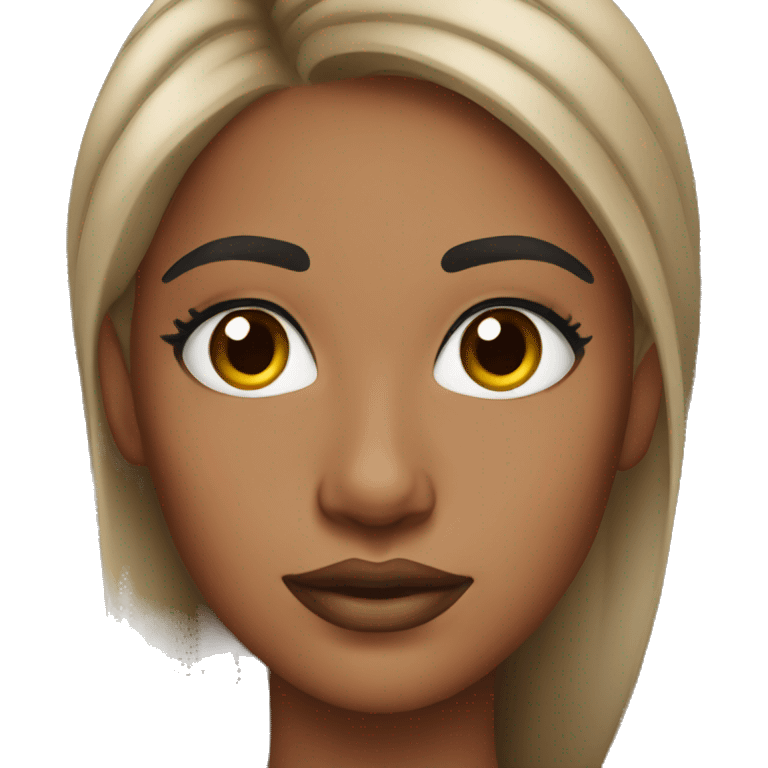 Girl brow artist emoji