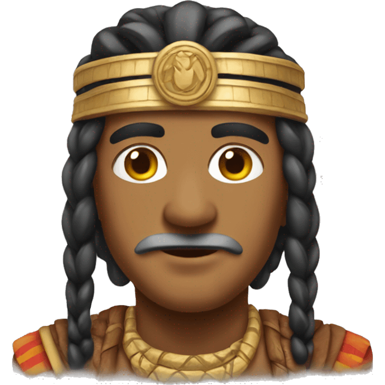 chief emoji with Brahmin cartoon emoji