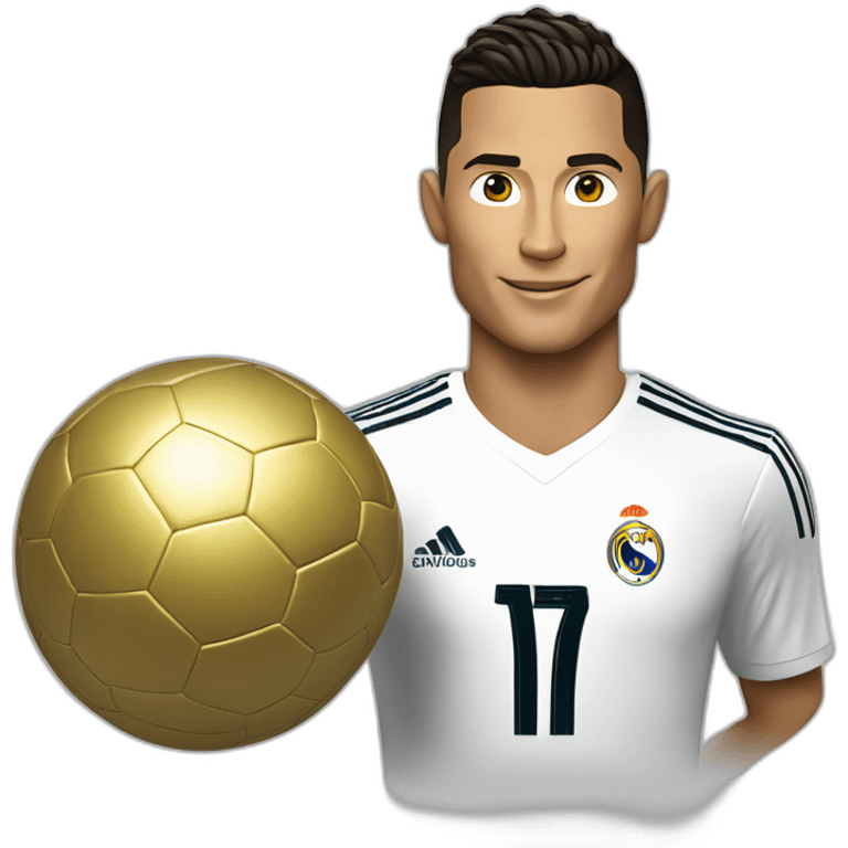 Cr7 avec le ballon d’or emoji