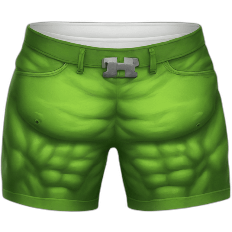 incredible hulk shorts destroyed emoji