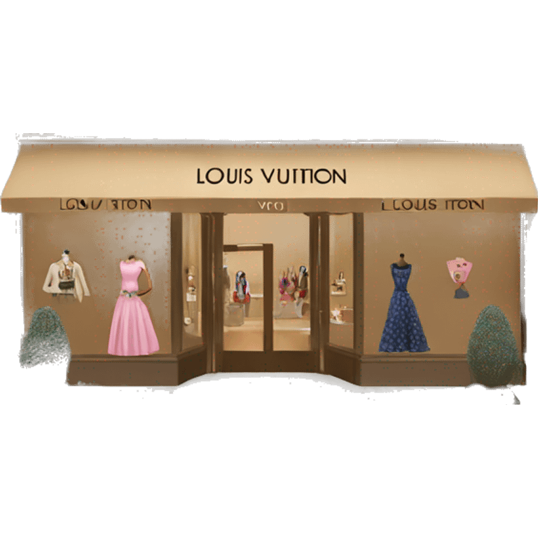 Louis Vuitton boutique emoji