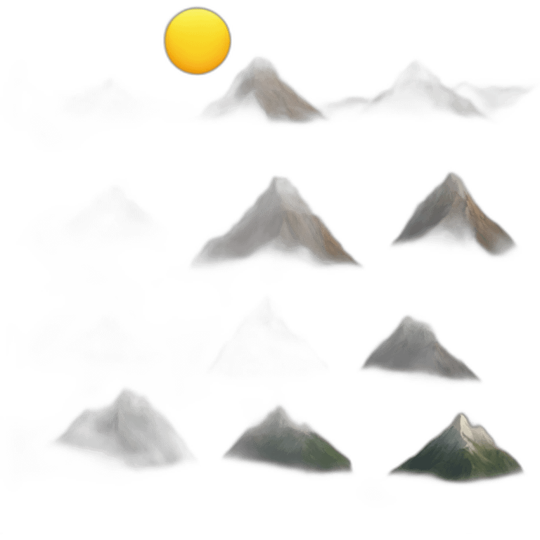 mountain a n d emoji