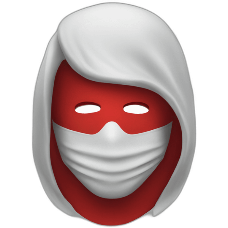 masked man in red emoji