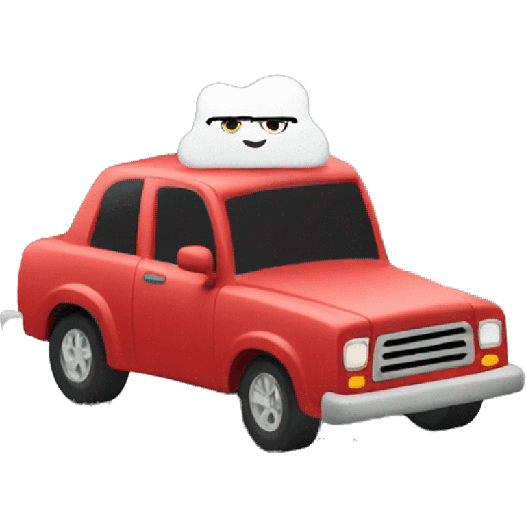 Car driving to Wyoming  emoji