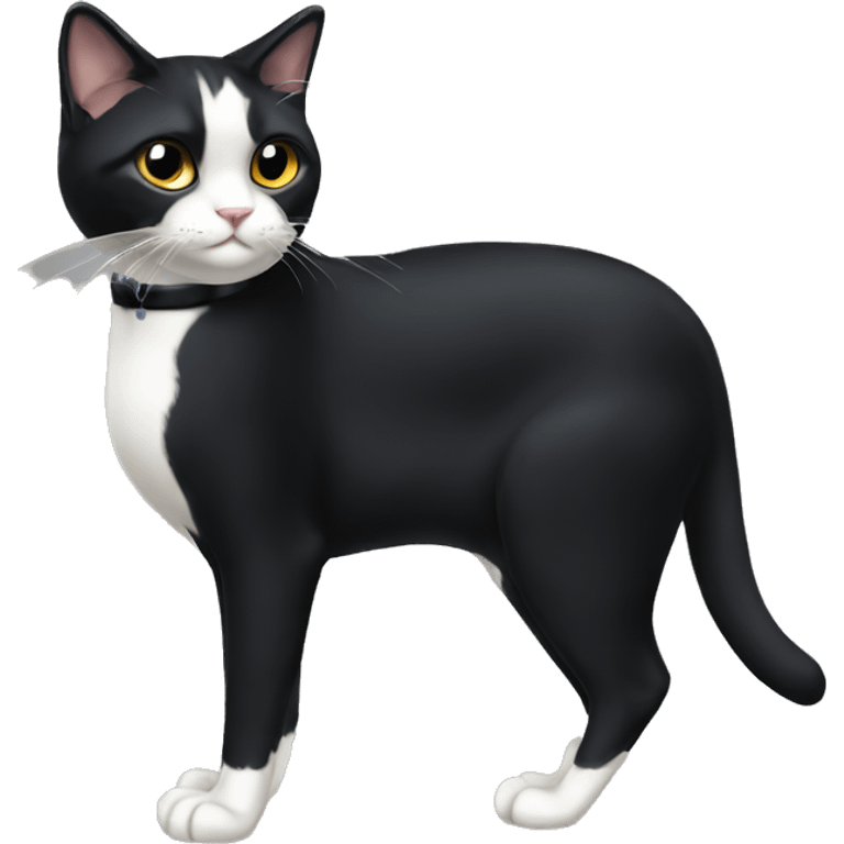 Tuxedo Cat Breed Full Body emoji