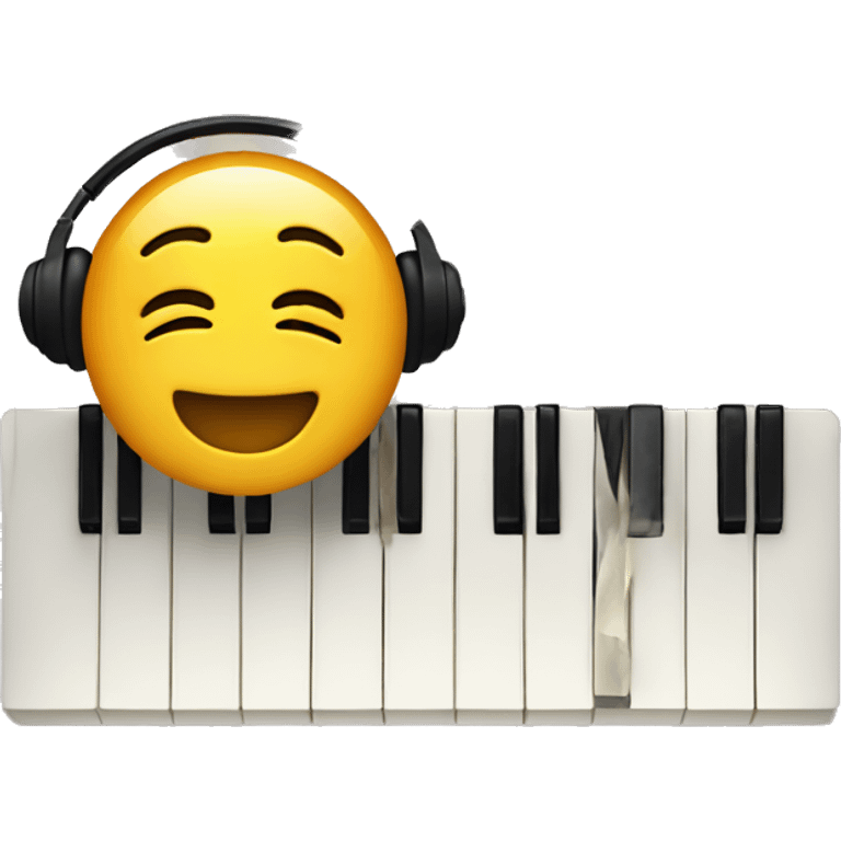 Vibing to music emoji