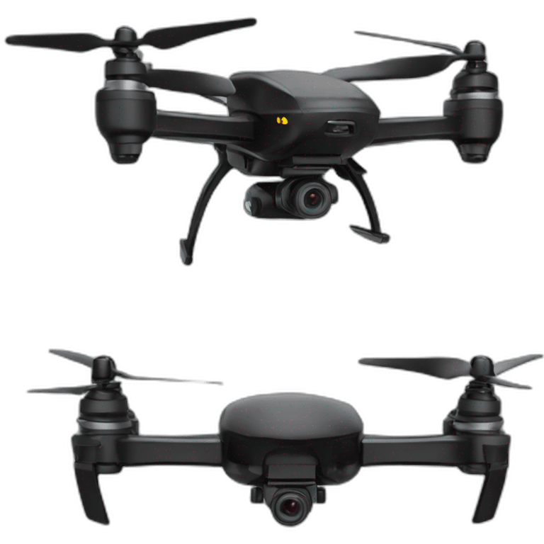 Black FPV drone emoji