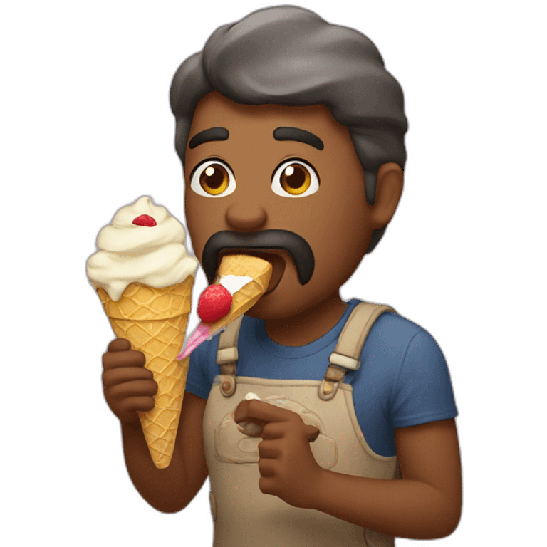 don-eating-icecream emoji