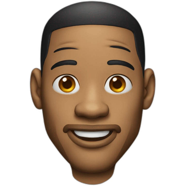 Will smith wearing clown mask emoji