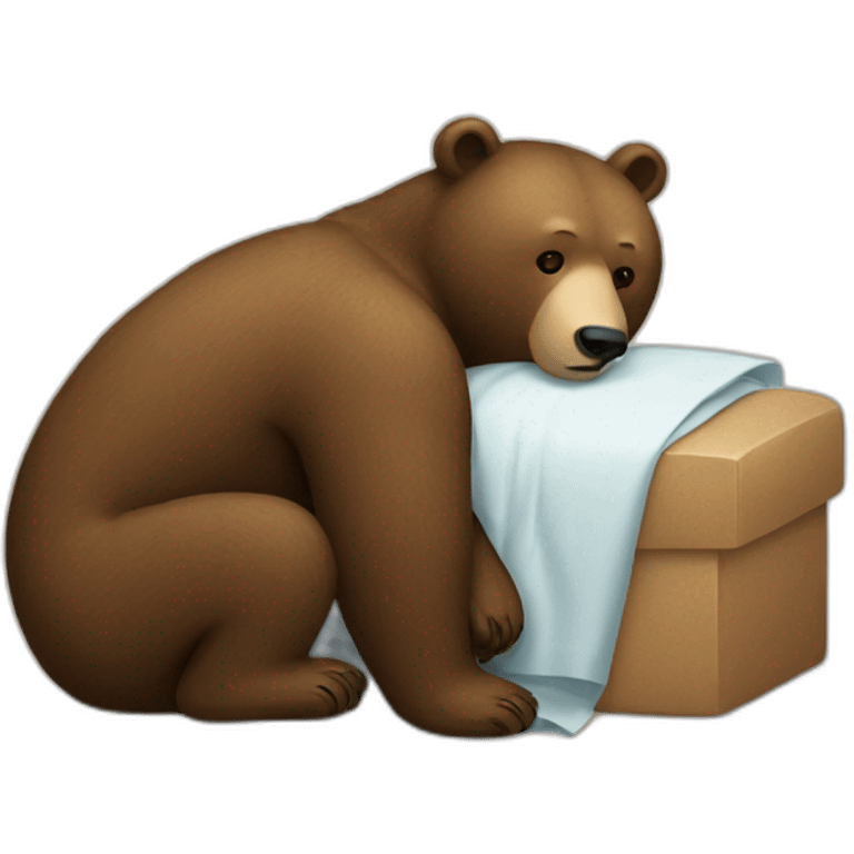 Bear sick emoji