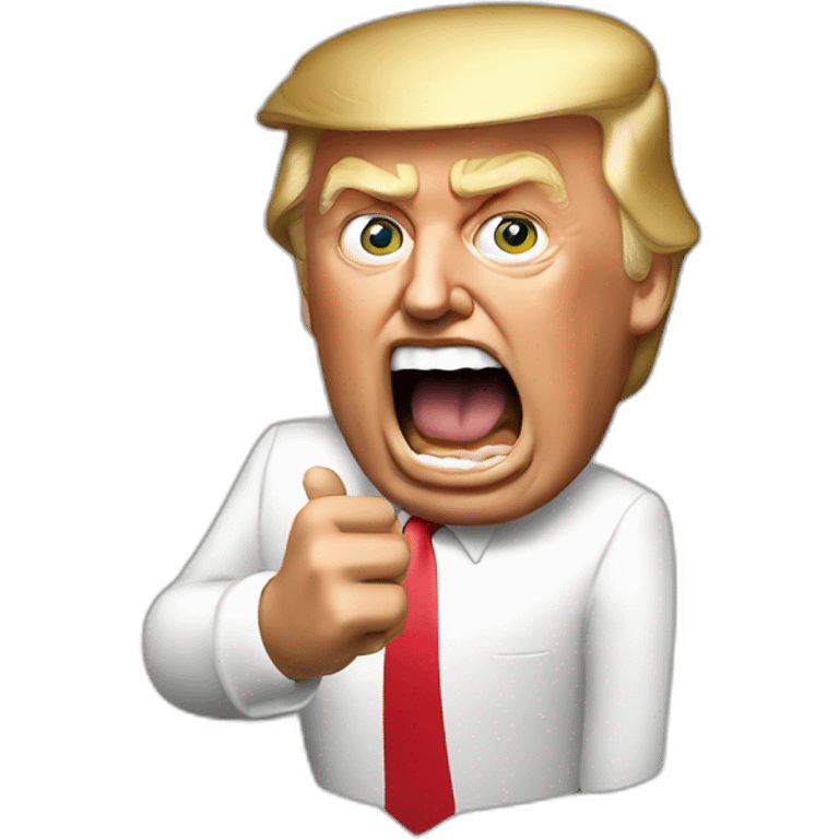 Donald Trump yelling meme emoji