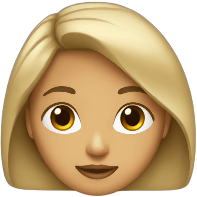 Mujer pelo largo emoji