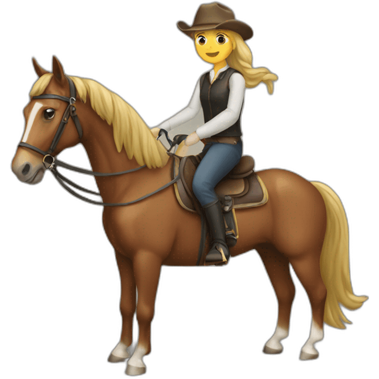   horse riding horse emoji