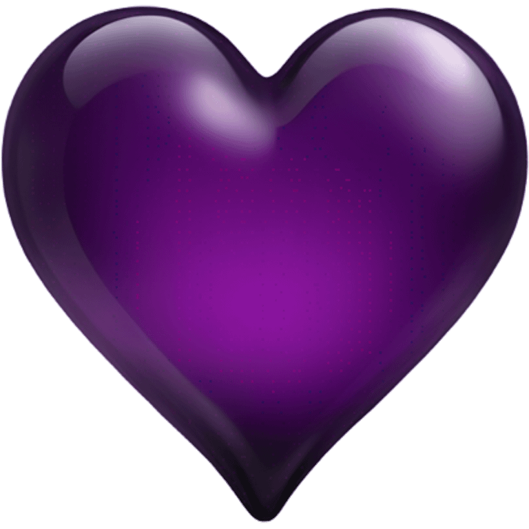 glass dark purple heart  emoji