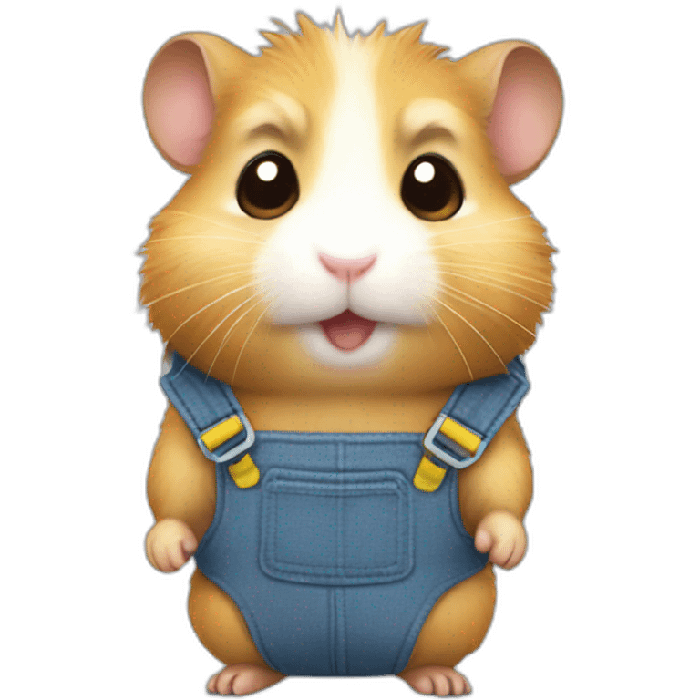 hamster in overalls emoji