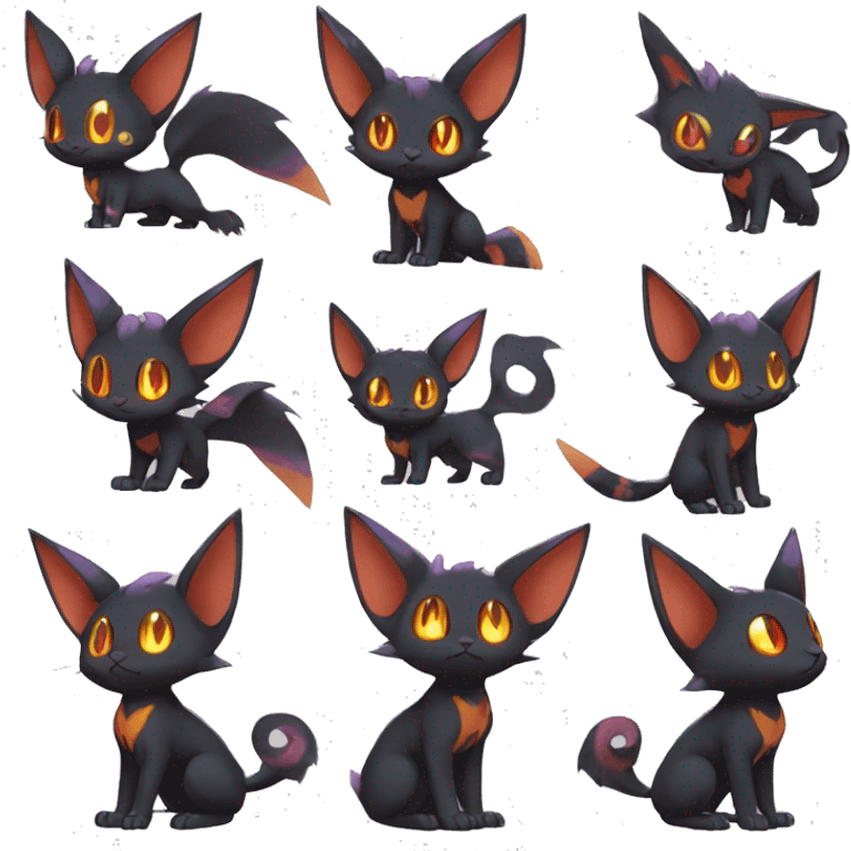 Umbreon-Litten-Espeon-Torracat-fusion-hybrid full body emoji