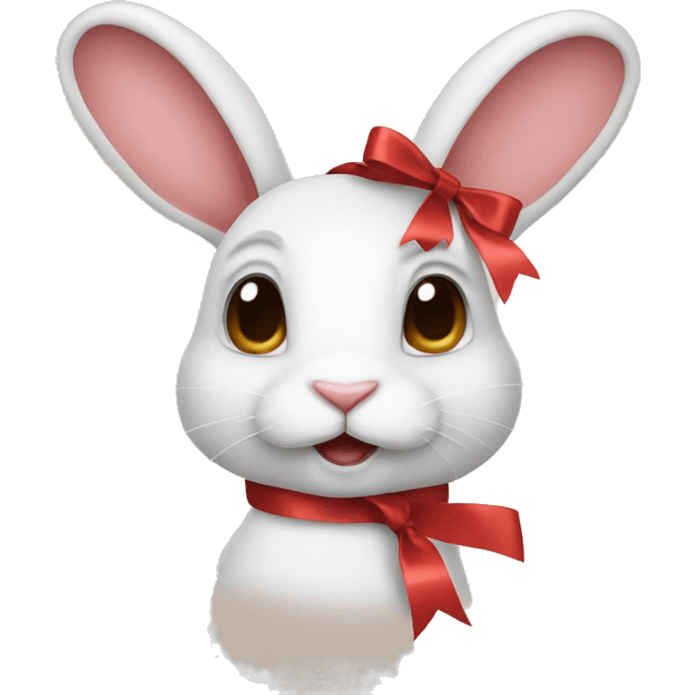 rabbit with ribbon emoji