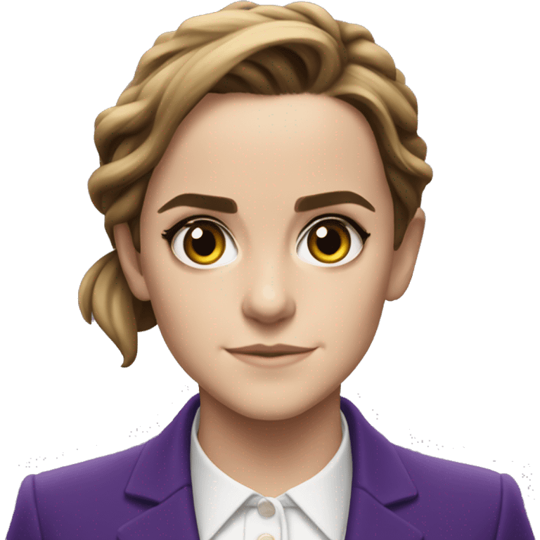 Emma Watson Violet Suit as Minister of Magic emoji